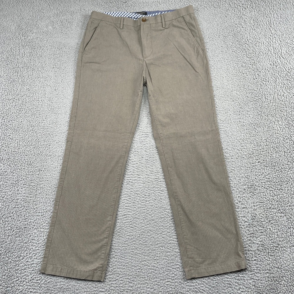 Banana Republic Pants Mens 36x32 Brown Kentfield Pant Houndstooth Cotton Chino
